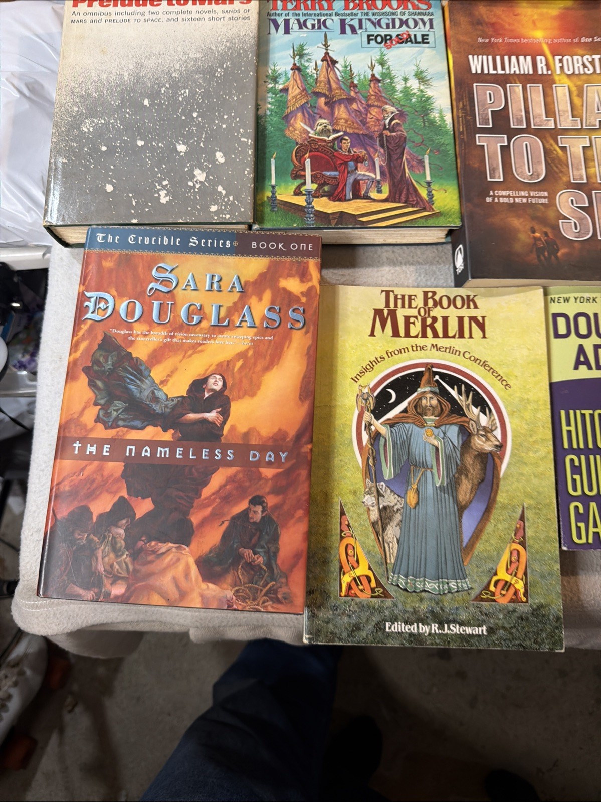 Sci Fi lot Patrick Rothfuss Arthur C. Clarke Philip Pullman Terry Brooks
