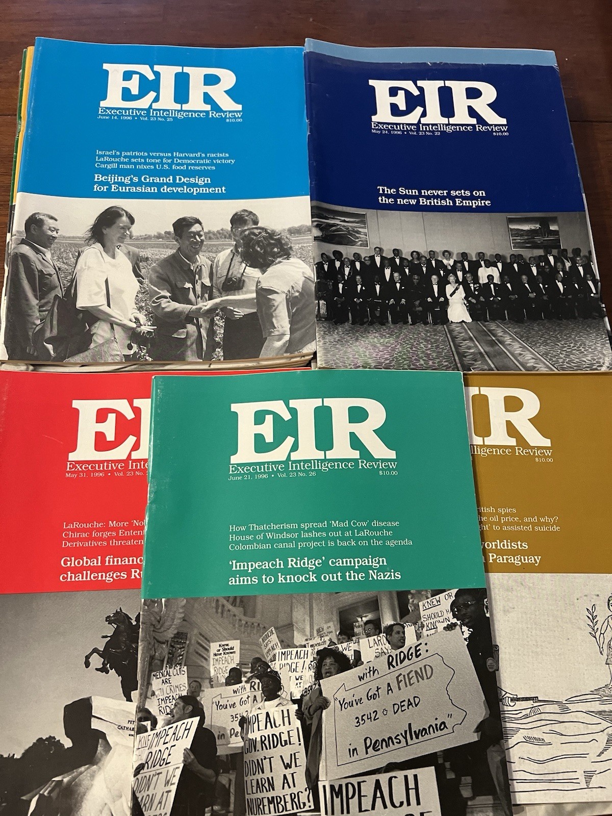 EIR Executive Intelligence Review 51 Issues 1996