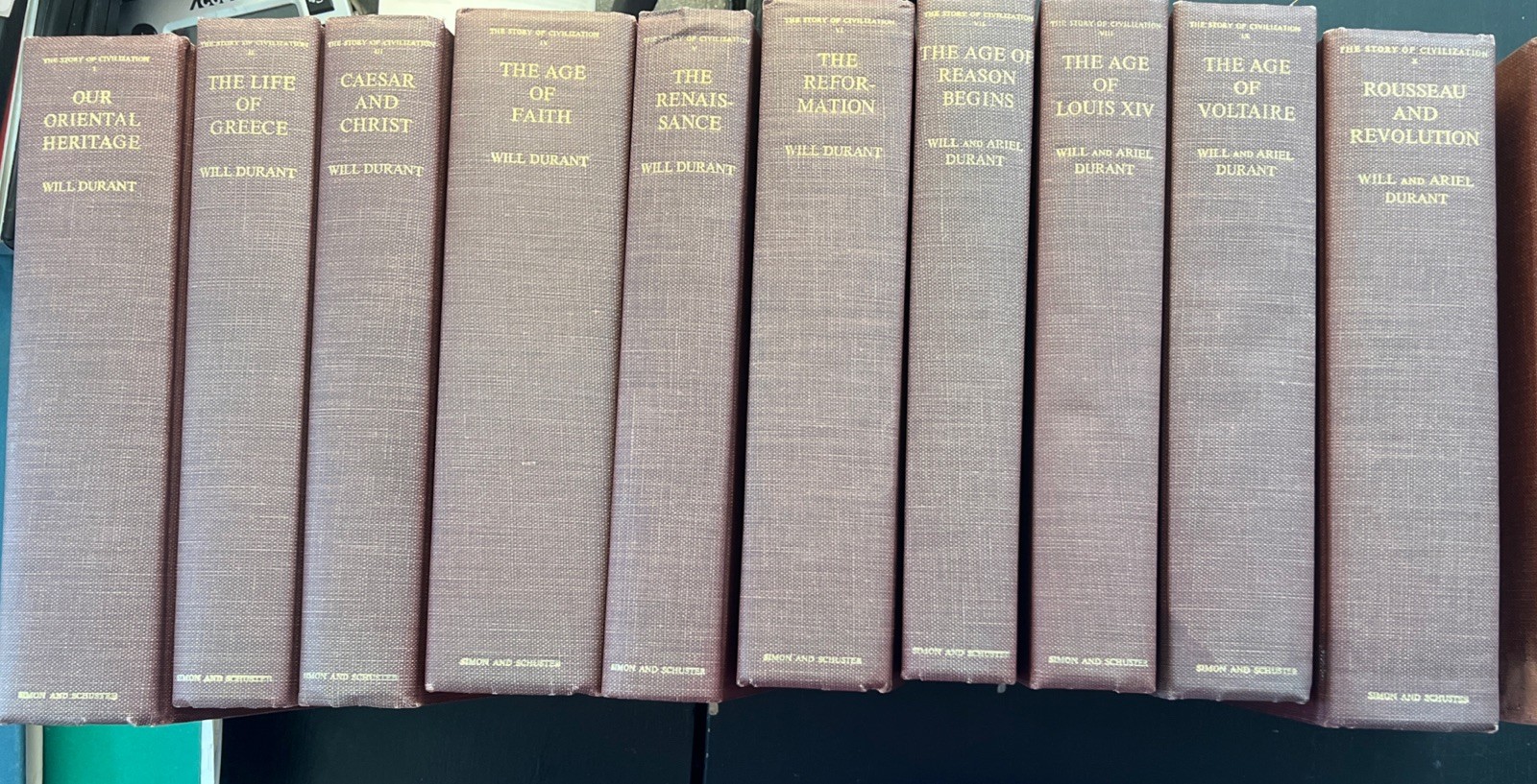 The Story Of Civilization – Will Durant (RED) PICK YOUR TITLE