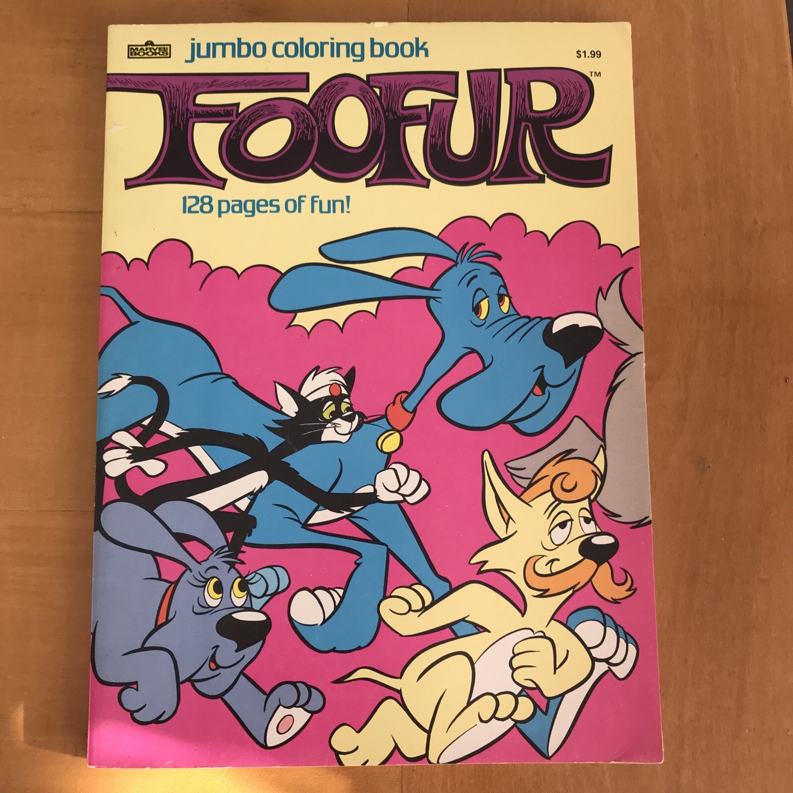 Foofur coloring book. 128 Pages. 1987. Vintage. Rare. Marvel Books.