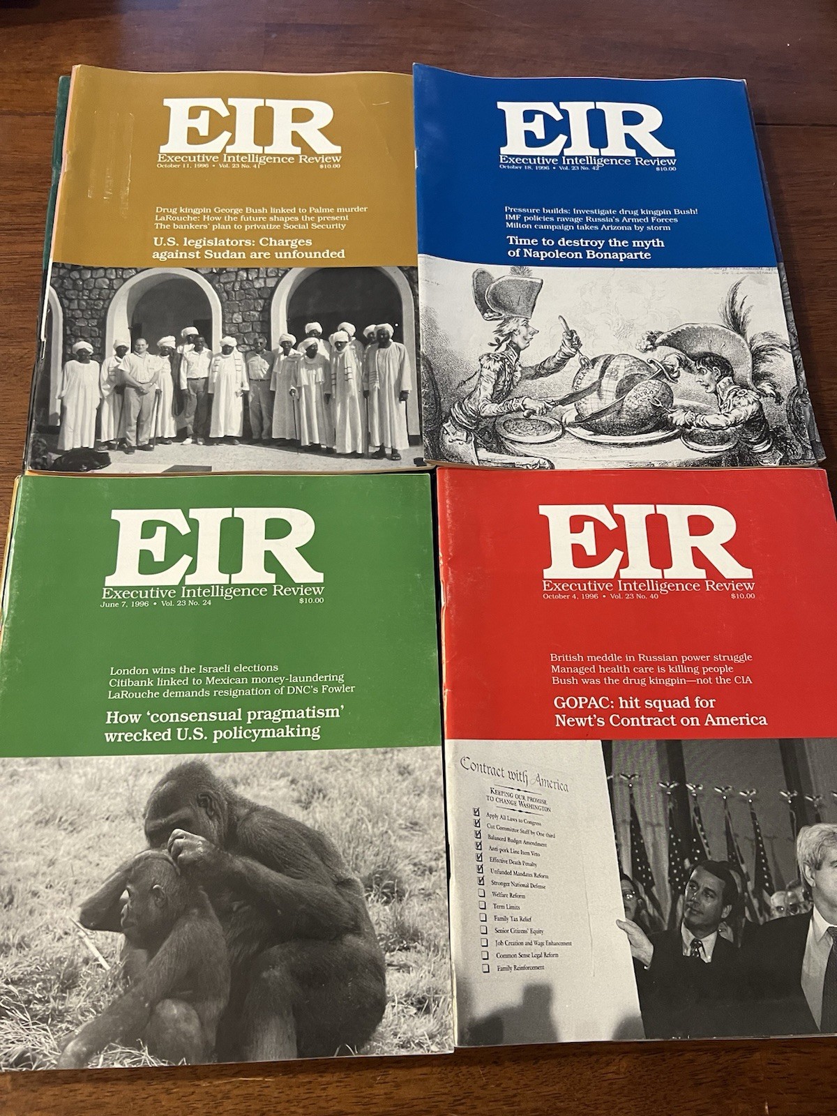 EIR Executive Intelligence Review 51 Issues 1996
