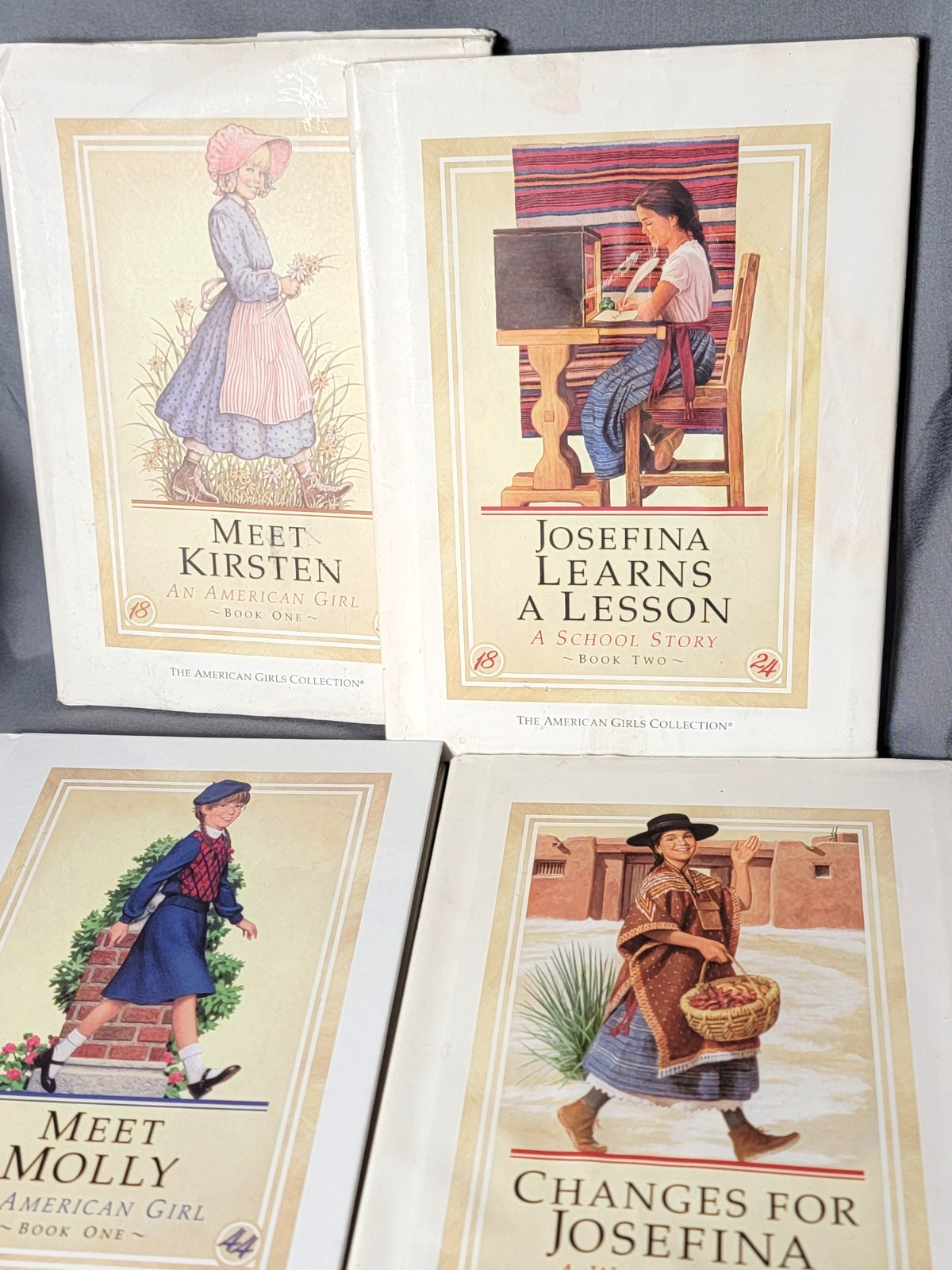 American Girl Book Hardcover lot of 4 Meet Kristen plus Josefina and Molly