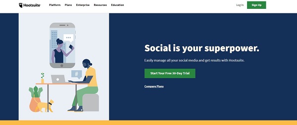 Hootsuite no marketing digital