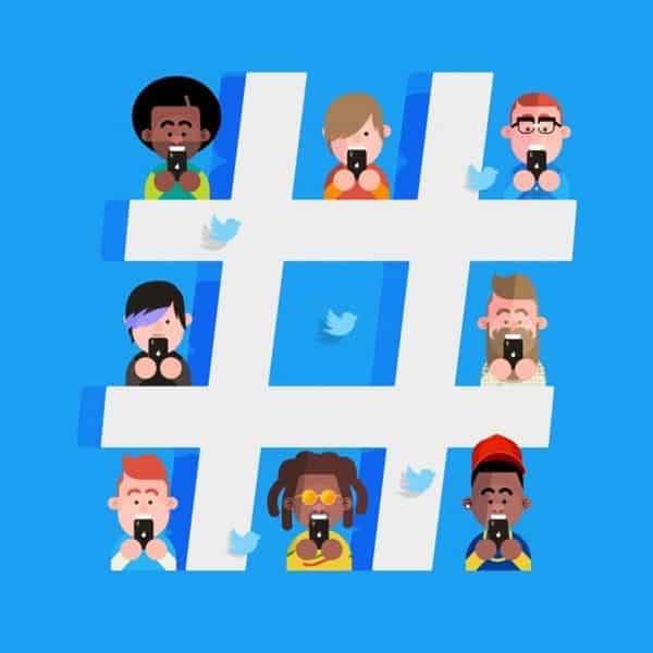 Hashtags nas mídias sociais
