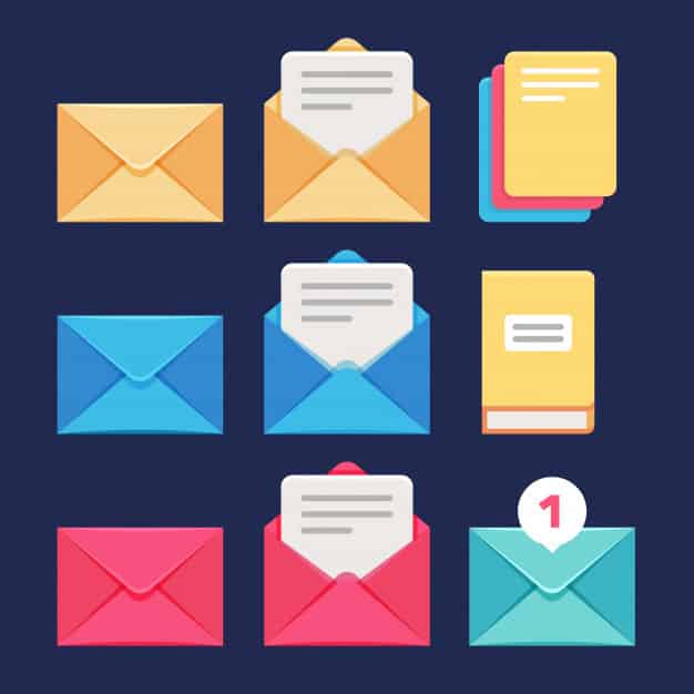 O e-mail é uma das ferramentas mais eficientes para o marketing de conteúdo. Fonte: freepik.