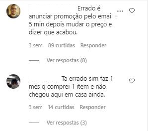 Atritos no Instagram Atritos no Instagram. Fonte: Instagram