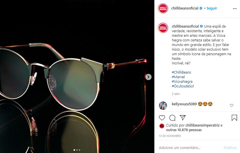 Campanha da Chilli Beans Campanha da Chilli Beans. Fonte: Instagram/chillibeansoficial