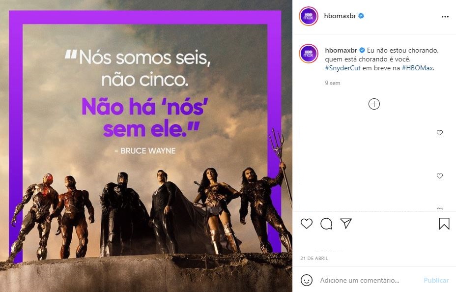 Liga da Justiça HBO Max