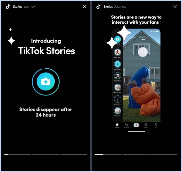Como será o Storie no TikTok