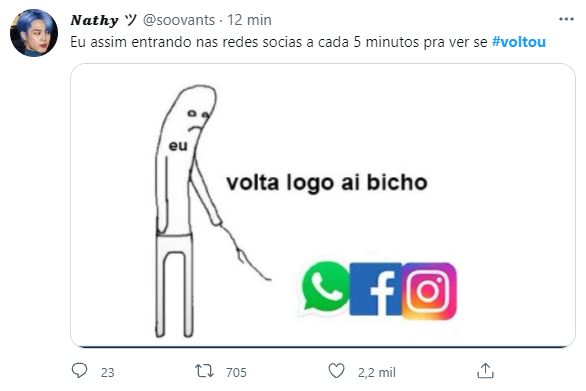 Memes com o WhatsApp fora do ar Memes com o WhatsApp fora do ar