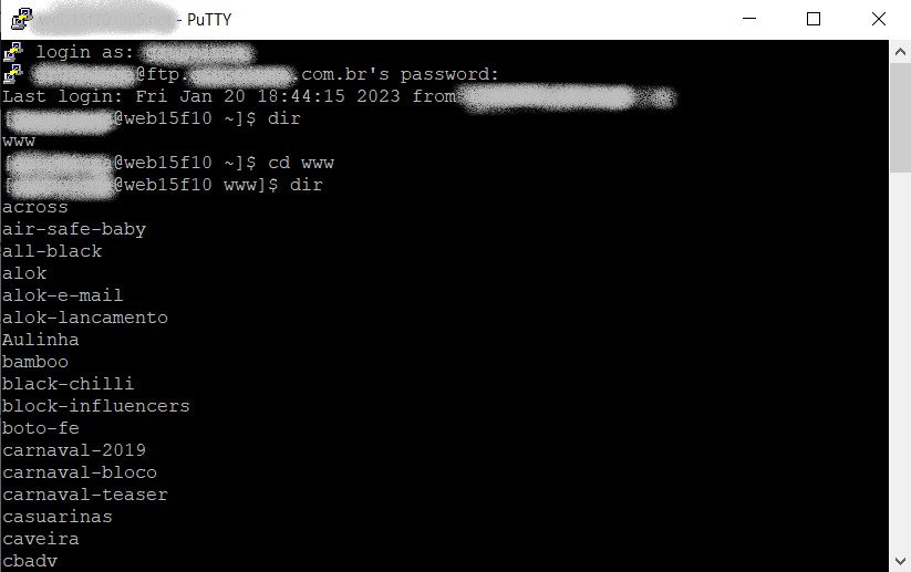 Saiba como deletar arquivos e pastas via ssh
