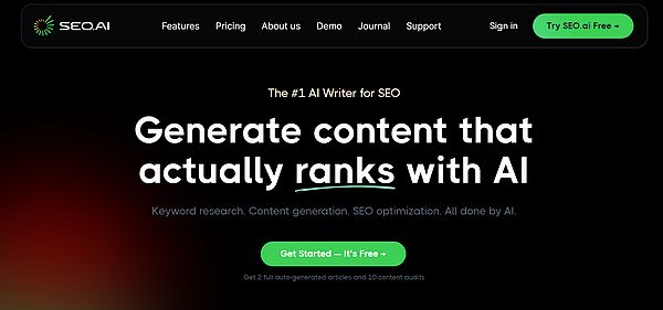 SEO AI para otimizar conteúdo criado para blog 